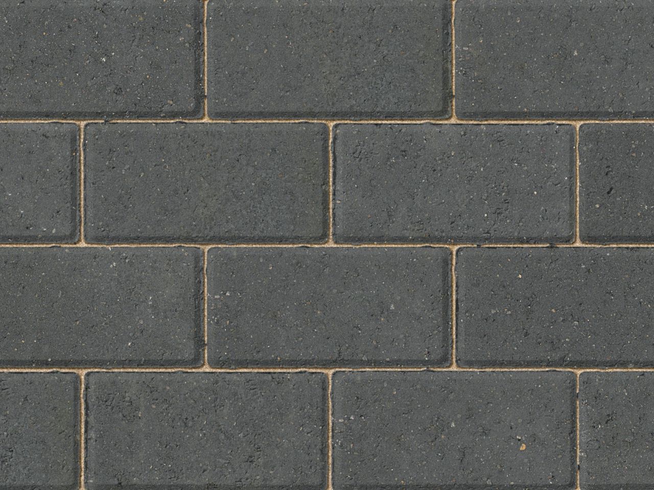 Charcoal block paving