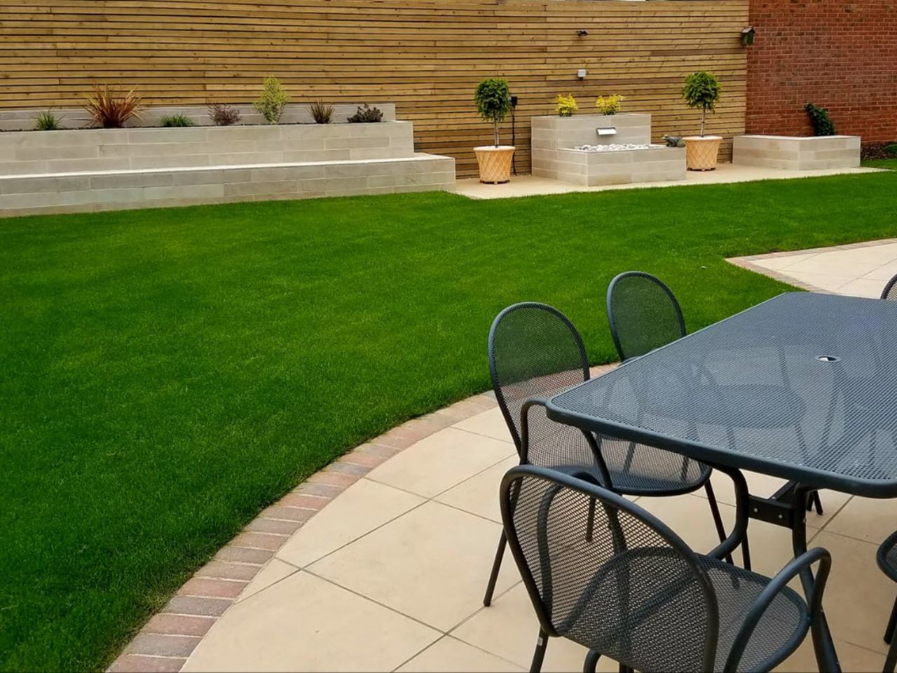 Porcelain patio